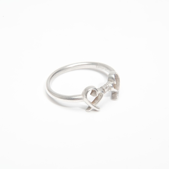 Tiffany & Co. 925 Double Loving Heart Ring, size 50, Silver, WS23995 - Picture 3 of 8